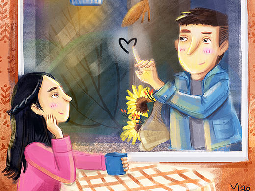 情人节快乐（个人主页-ZMjAzMTY2NzI=） - 创作习作 - 站酷设计师毛鱼鱼原创素材 - 站酷ZCOOL