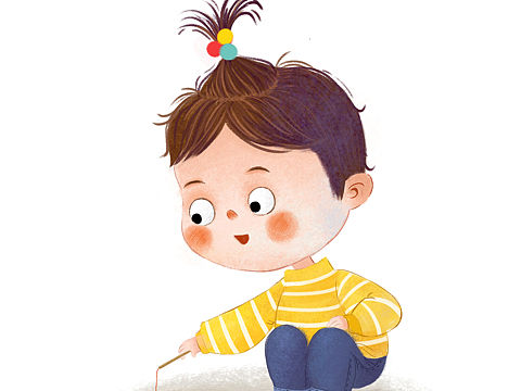 小沫沫长大了（个人主页-ZNDkyMzYyNTY=） - 儿童插画 - 站酷设计师桐影含伤原创素材 - 站酷ZCOOL