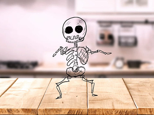 骷髅仔跳舞-萌萌哒
