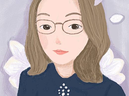 女孩头像插画临摹