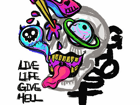 LIVE LIFE GIVE HELL（個人主頁-ZNDMwNDU0NDg=） - 圖案 - 站酷設(shè)計師BowenFu原創(chuàng)素材 - 站酷ZCOOL