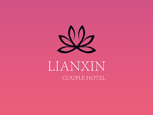 恋心情侣酒店logo设计