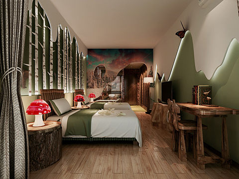 长白山主题酒店客房