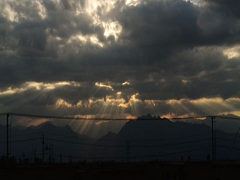 日落西山