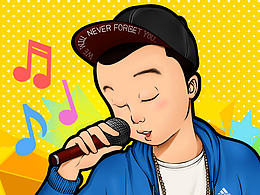 給YM的卡通形象手機(jī)壁紙