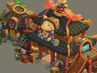 游戏场景中的道具商店