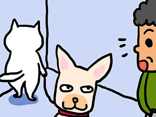 獨處哲學四格漫畫004電梯對話