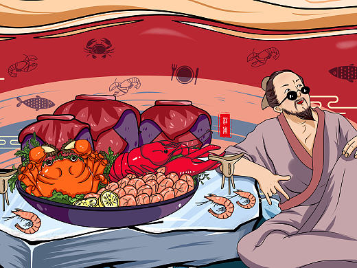 梦庄周插画