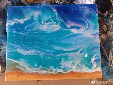 原创树脂画！装饰画（个人主页-ZMjE5MTc3NzY=） - 艺术插画 - 站酷设计师属猫的鱼原创素材 - 站酷ZCOOL