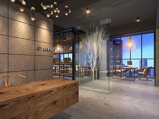 一套夭折的LOFT风格办公室方案