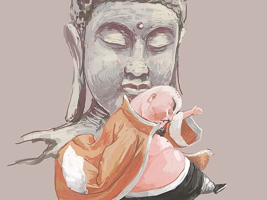 疯和尚（个人主页-ZNDI4Njg3Mjg=） - 单幅漫画 - 站酷设计师北孙原创素材 - 站酷ZCOOL