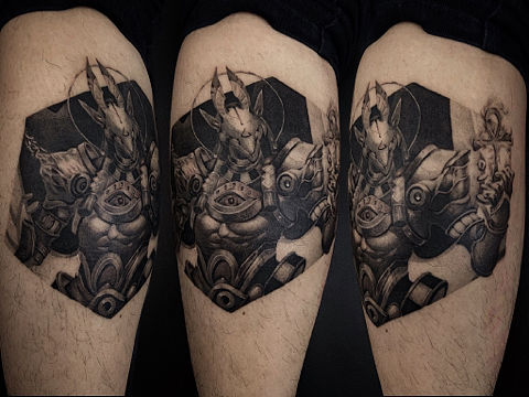 浑身肌肉的阿努比斯