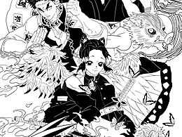 鬼灭之刃 线稿练习