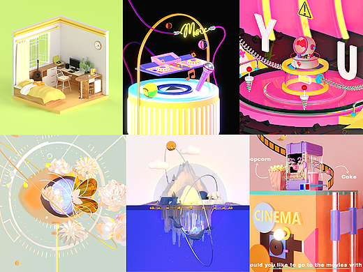 日常創(chuàng)作篇|三維場景（個人主頁-ZNTM3MTMwMDA=） - 場景 - 站酷設計師怪力咔原創(chuàng)素材 - 站酷ZCOOL