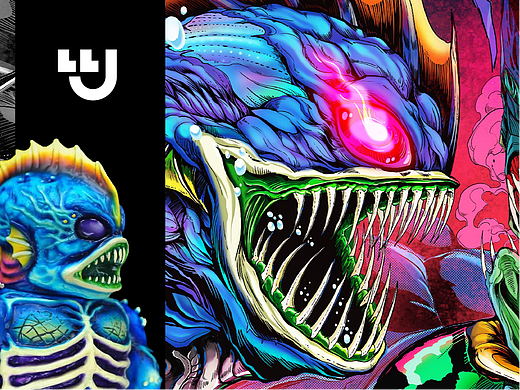 # Mad Trench # Tide play illustration poster