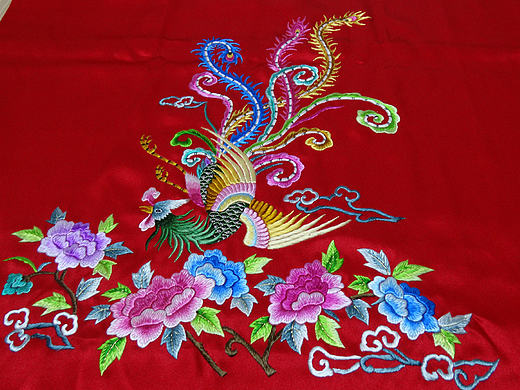 降临——手工苏绣真丝披肩