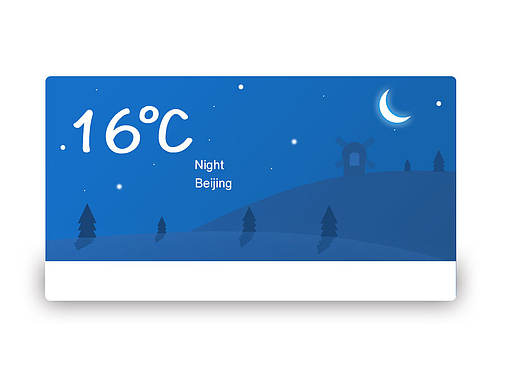 一款練習天氣插件（個人主頁-ZMTg0OTE5ODg=） - 主題/皮膚 - 站酷設計師一棵樟子松原創(chuàng)素材 - 站酷ZCOOL