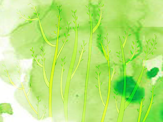 手绘与PS的约会~二十四节气插画设计