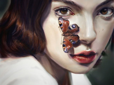 日常苟在家里画画(人像练习)