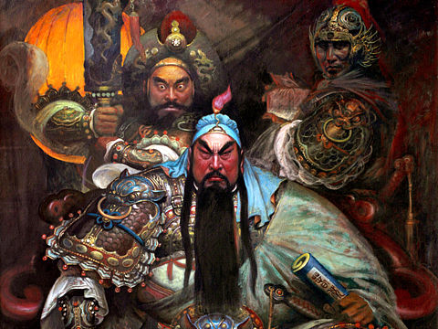 油画作品《武圣》