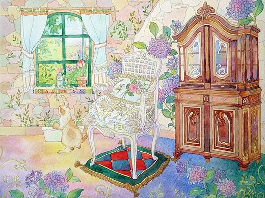 窗外（个人主页-ZMTIzNjc0NTI=） - 艺术插画 - 站酷设计师双兔纸原创素材 - 站酷ZCOOL