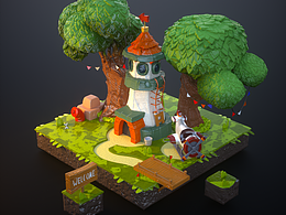 小场景建模练习