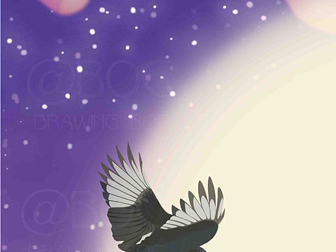 七夕节原创插画设计