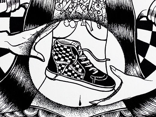 #VANS艺术家#插画作品《VANS-女娲》