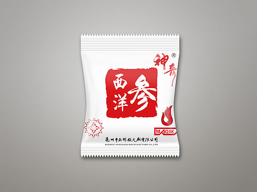 简单大方的西洋参内袋（个人主页-ZMjcyNjU3MDA=） - 包装 - 站酷设计师奇葩说捏原创素材 - 站酷ZCOOL