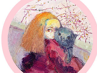 女孩与猫（个人主页-ZNjEwMzkwMA==） - 绘画 - 站酷设计师时大条原创素材 - 站酷ZCOOL