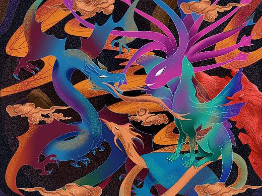 《山海经》手绘插画（个人主页-ZNTI1MTAwNjQ=） - 艺术插画 - 站酷设计师梦里无念原创素材 - 站酷ZCOOL
