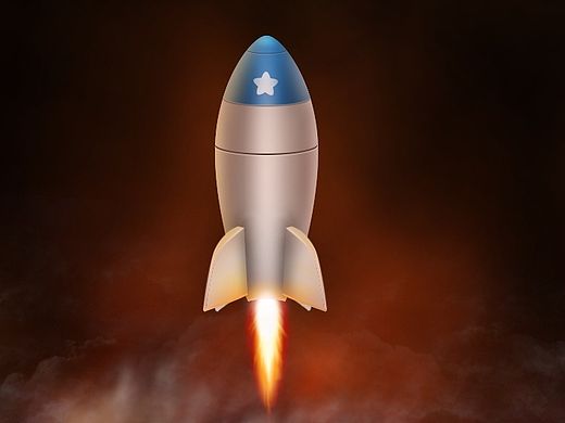 【百图斩 - 每日一图】——图023——小火箭