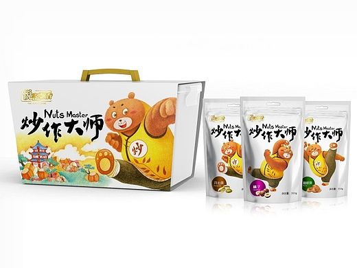 【壹峰品牌】坚果蜜饯系列包装提案（炒作大师-坚果篇）