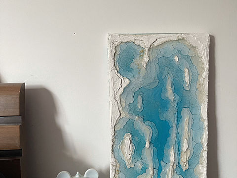 装饰画｜肌理画｜树脂画｜河流