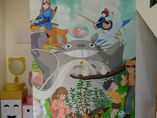 宫崎骏动漫经典角色壁画