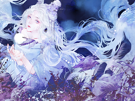 【古風插畫】二十四節氣——白露擬人