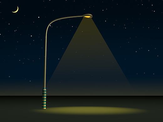 C4D制作的路灯和风车