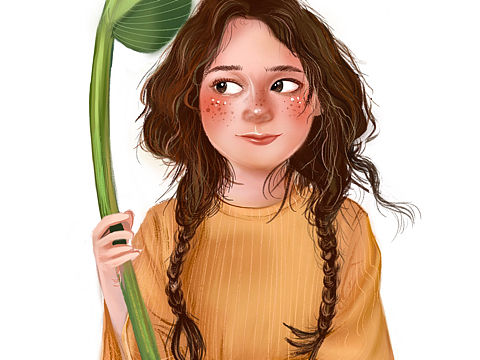 插画练习 小女孩