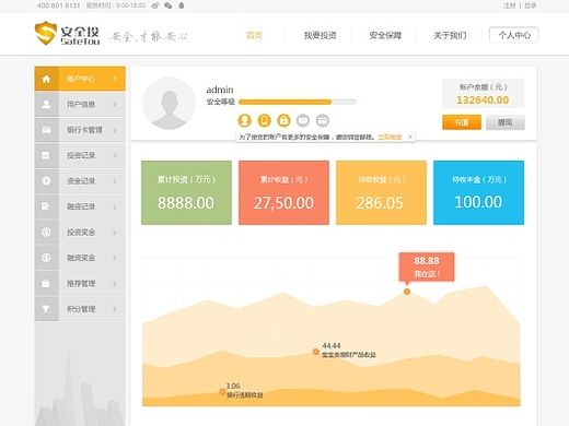 理财金融网站设计
