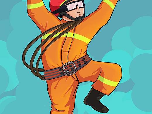 消防员，最美逆行者，守护神