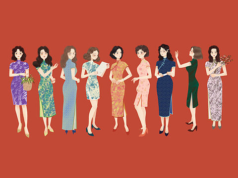 民国女子旗袍系列