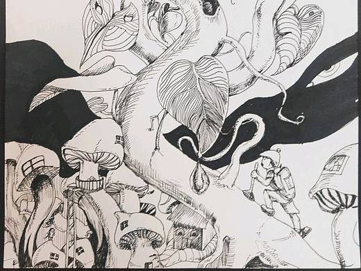 黑白（個人主頁-ZNTM1NzIzNzI=） - 繪畫 - 站酷設(shè)計師銘夢77原創(chuàng)素材 - 站酷ZCOOL