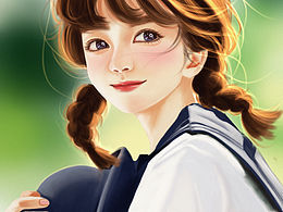 冲浪搜到的漂亮小姐姐就想画下来