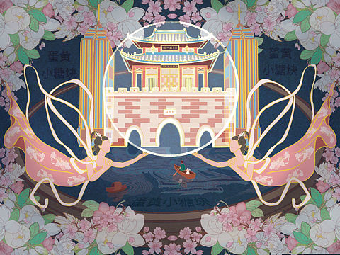 中秋佳节 花好月圆夜 台儿庄古城