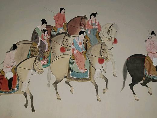 【游春图】国画复原