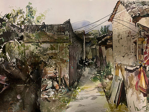 ，从中午画到傍晚（个人主页-ZNjE0Mjc5OTY=） - 绘画 - 站酷设计师阳光画架光脚丫原创素材 - 站酷ZCOOL