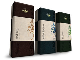 人参包装设计，参茶包装设计，红参茶包装设计，红参包装设计，人参包装设计公司，长白山人参品牌包装设计