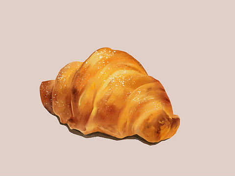 来个牛角包不 很好吃的哦