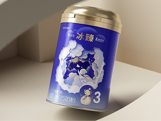 高培GoldMax丨冰臻品牌幼儿配方奶粉包装设计