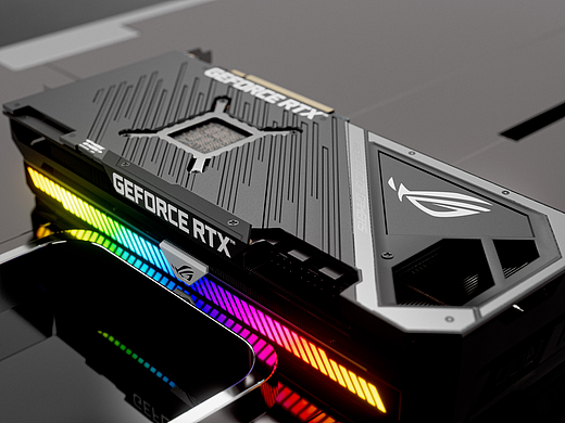 ROG Geforce RTX3080贴图绘制 渲染
